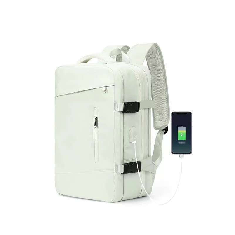 Reisrugzak voor dames Heren Reistas Waterdichte wandelrugzak College-laptoprugzak voor reizen op het vliegtuig Uitbreiding