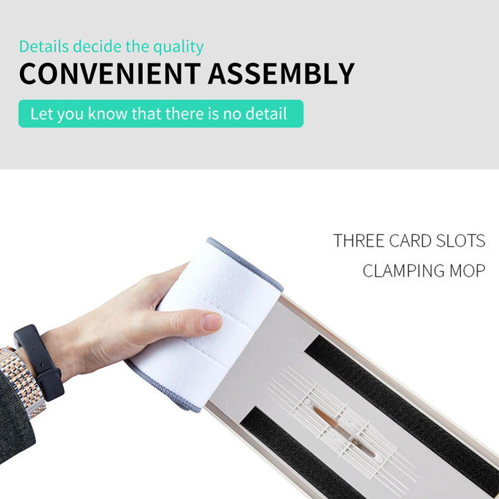 Magic Microfiber Cleaning Mops Free Hand Mop with Bucket Flat Squeeze Magic Automatic Home Kitchen Floor Cleaner