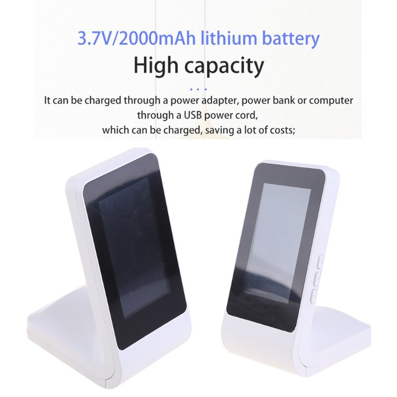 CO2 Detector Semiconductor/infrared Temperature Humidity Monitor Porous High Accuracy Air Monitor