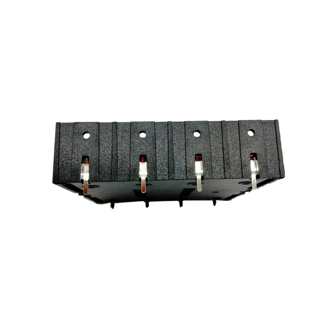 18650 Battery Holder With Pins 4*18650 Case 18650 Box For 4Pcs 18650 Batteries In Parallel 3.7V-14.8V Pole Black For Soldering