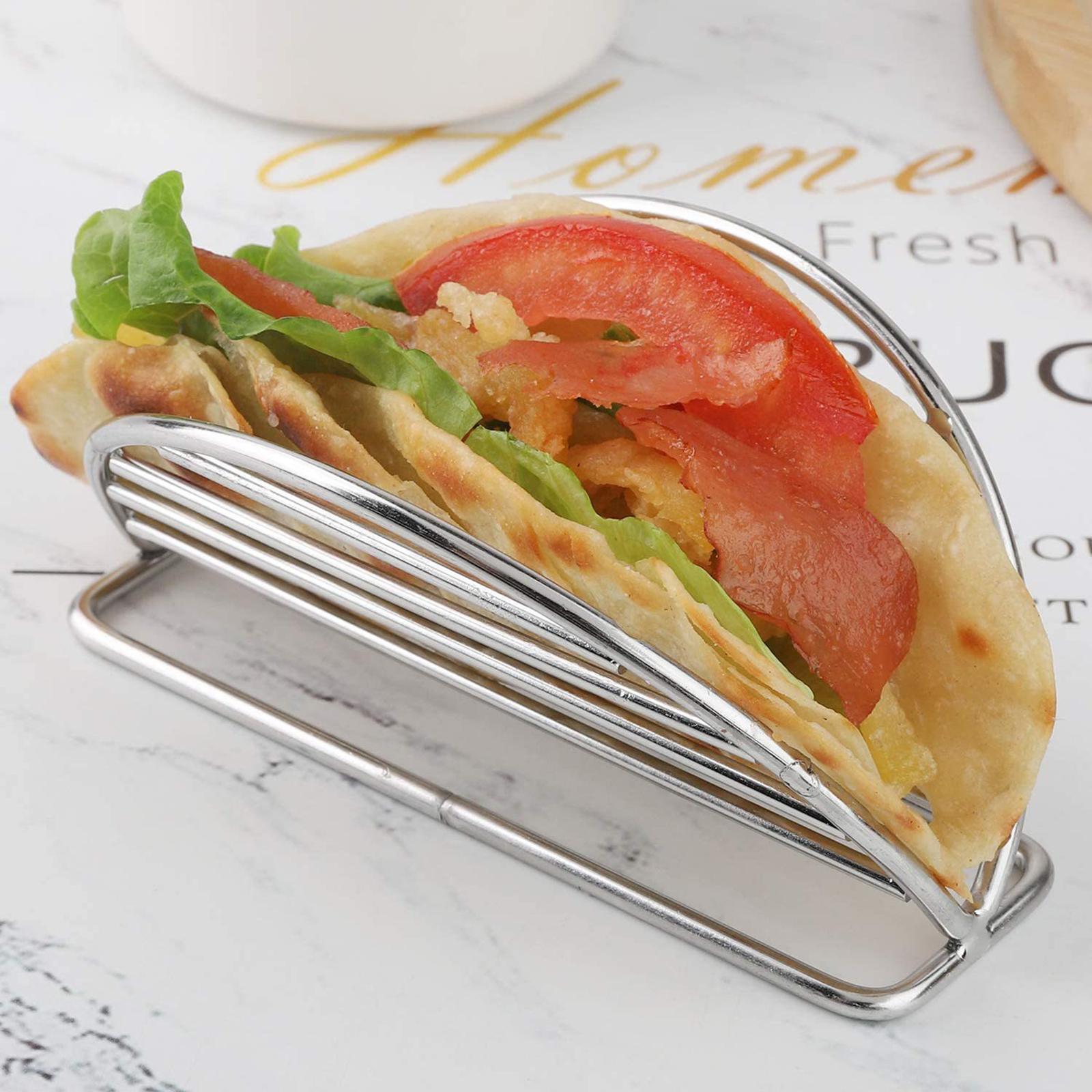 Support à tacos en acier inoxydable, support à coque pour tacos, pour Barbecue de Restaurant à domicile