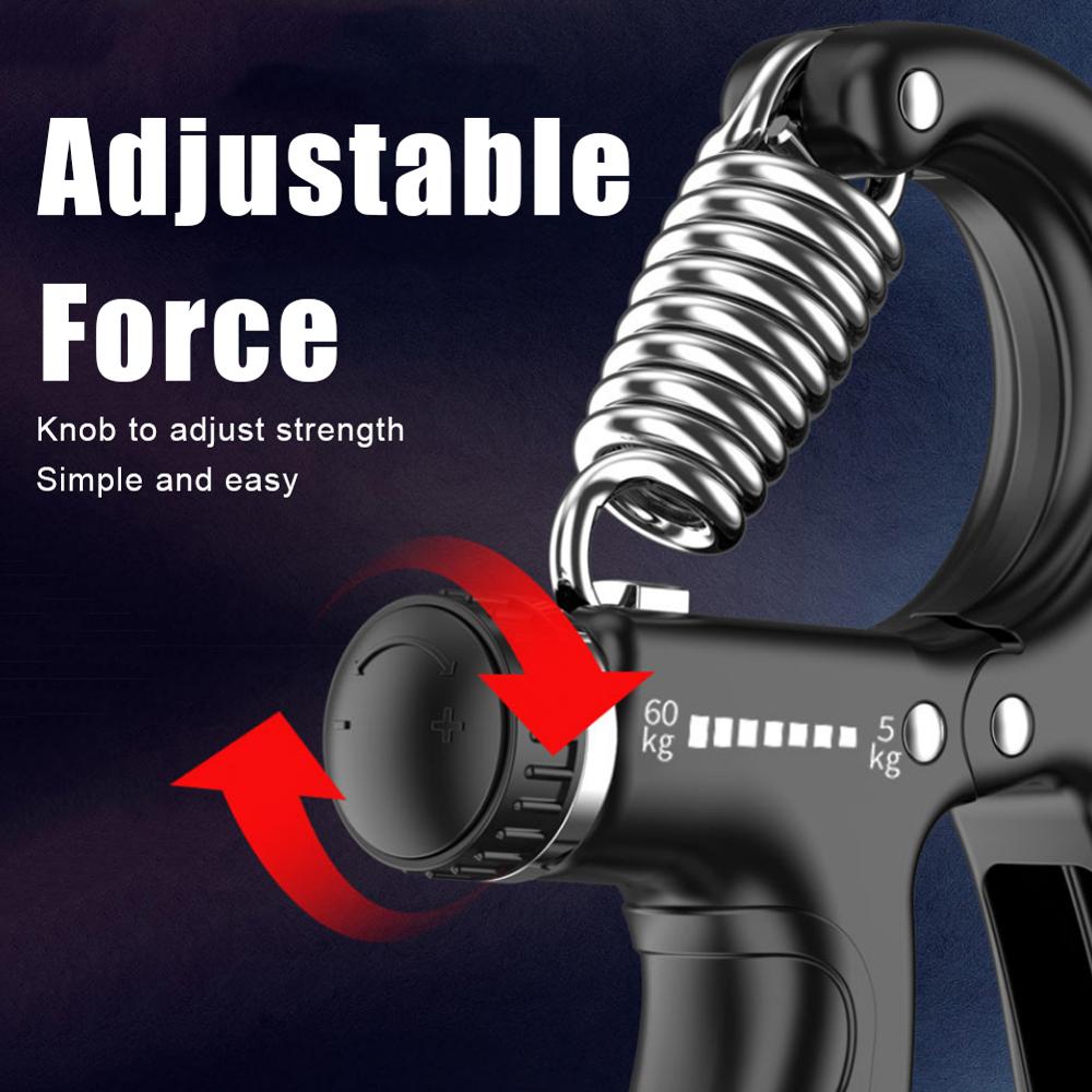 Mechanical Counting Adjustable Grip Force Finger Strength Training Device Strength Exercise Decompression Toy Fitness Equipment