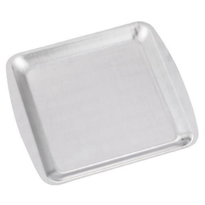 Dinner Plate 304 Stainless Steel Rectangular Plate Korean Barbecue Plate, Sushi Plate, Dessert Tray Storage Tray: Grey