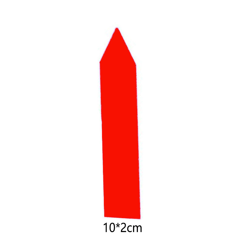 100 PCS Color Garden Inserts Label For Flowers, Plants, Thickened Waterproof Fast Sun Scrub Plastic Labels: 5-L