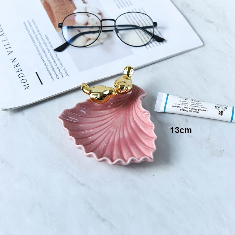 Nordic Keramische Sieraden Lade Decoratieve Schotel Voedsel Plaat Ketting Opslag Trays Ringen Armbanden Houder Creatieve Decoratie: 10