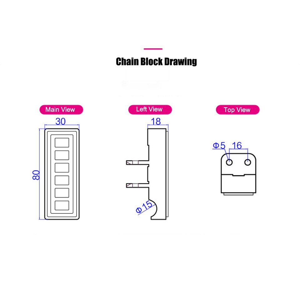 10 Pcs Conveyance Chain Block Conveyor Pad for Homag Brandt Edge Banding Machine 80x30mm