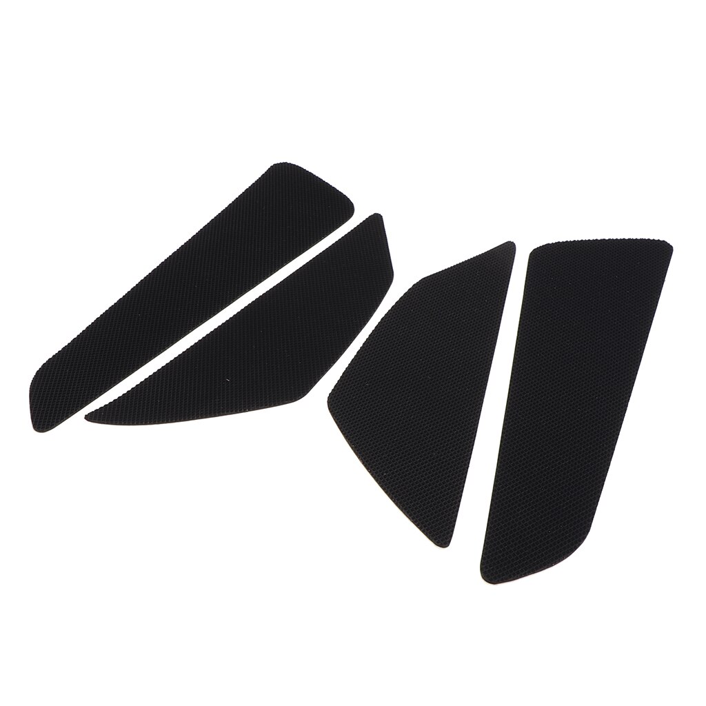 Black Rubber Gas Fuel Tank Traction Pad Anti Side Slip Protector for Honda