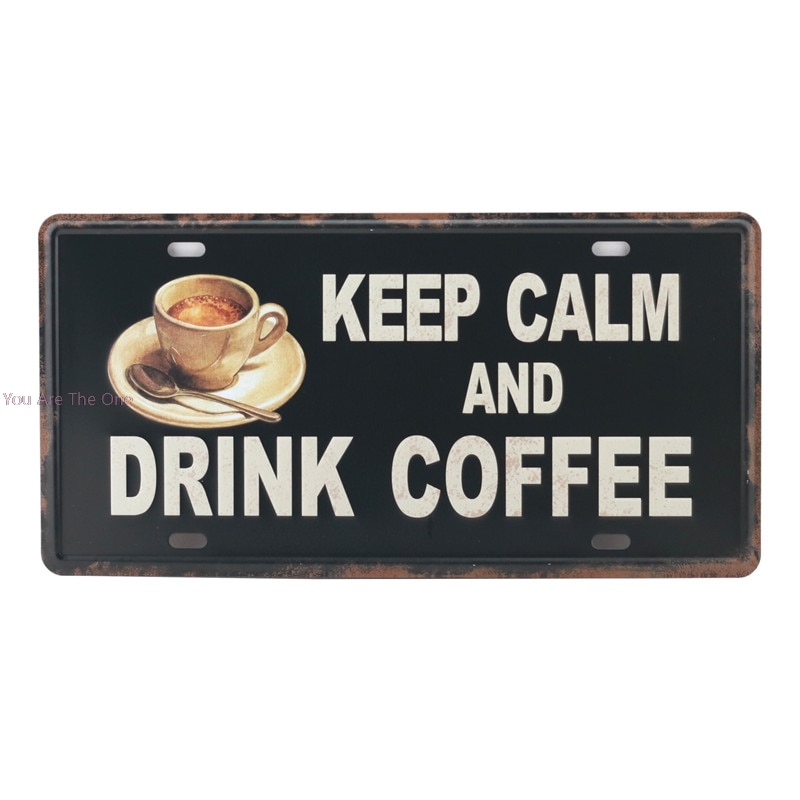 Fresh Brewed Coffee Menu Cafe Bar We are Open Closed Metal Tin Signs Iron Painting Home Plaque Wall Stickers Pub Cafe Shop: M