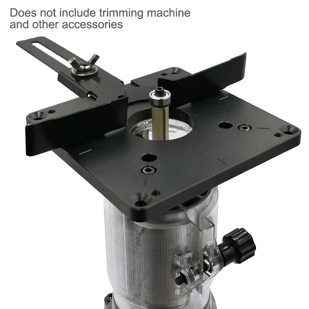 Woodworking Router Table Insert Plate Trimming Machine Flip Board Universal Multi Aluminum Benches Router Table Plate Hand Tool