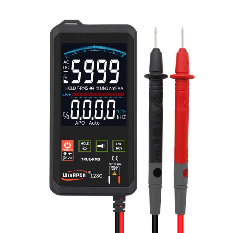 Digital Multimeter Smart Touch Screen DC Analog Bar True RMS Tester 6000counts multimetro Transistor Capacitor NCV Testers Meter