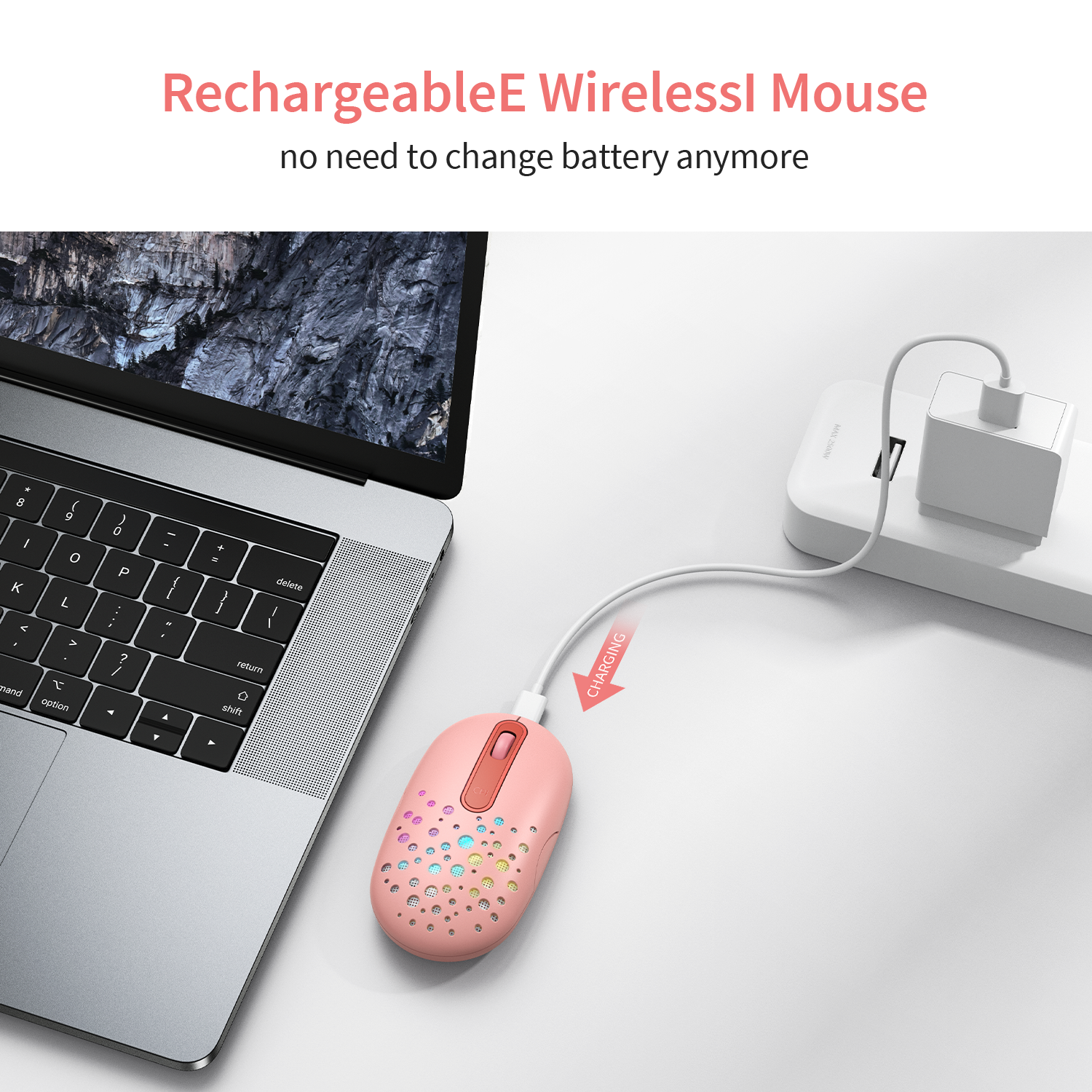 Jelly Comb – souris sans fil LED, couleur changeante, avec coque en nid d&#39;abeille, Rechargeable, fine, silencieuse, pour ordinateur portable