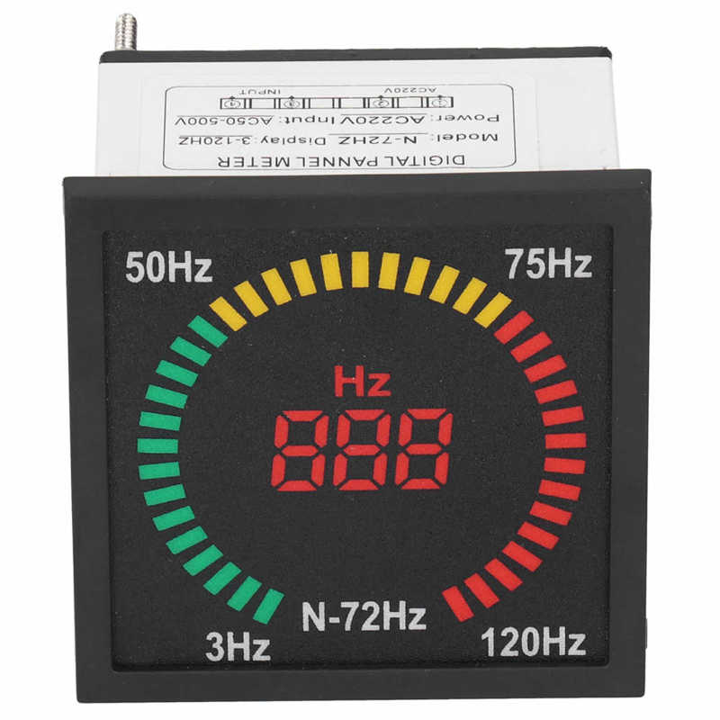 LED Display Portable AC 220V 3‑120HZ Hz Meter Digital Frequency Meter Measure Tool for Telecommunication Electric