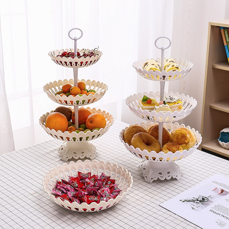 Modern home style multi-layer fruit basket plate