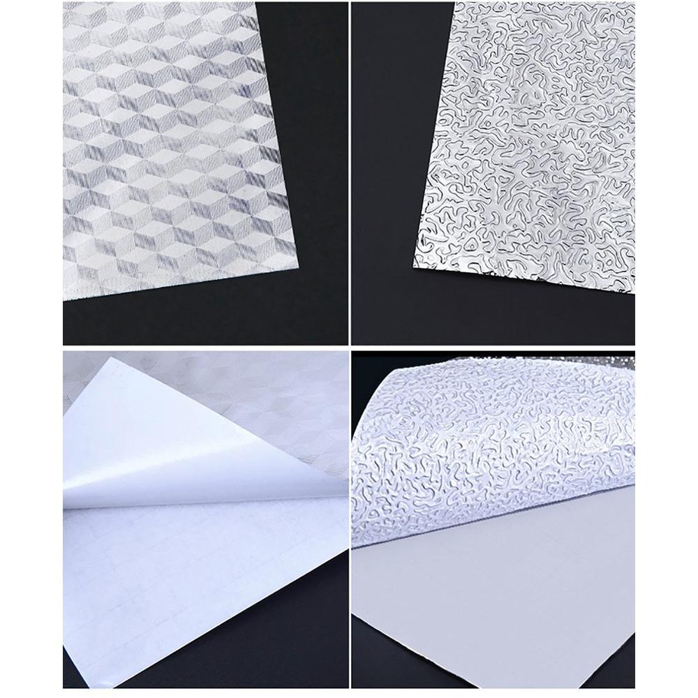 Kithchen High Temperature Oil Stickers Waterproof Self-Adhsive Wall Stickers Cabinet Wallpaper Aluminum Foil Cabinet Wallpaper