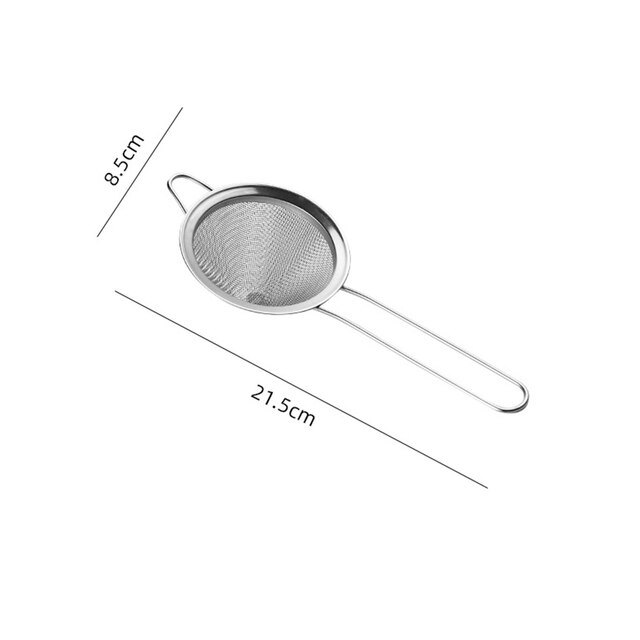 Stainless Steel Cocktail Fine Strainer Conical Mesh Tea Infuser Mesh Strainer Tea Strainers Food Mesh Strainers Practical Tool: silver
