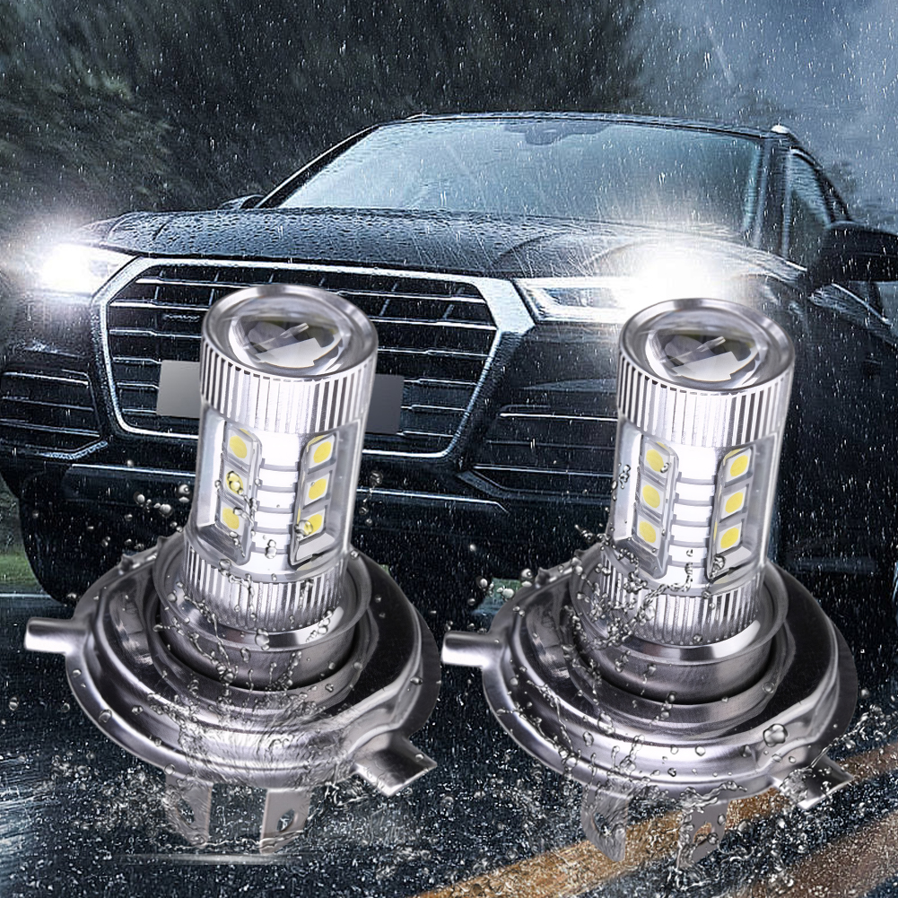 H4 Super White LED Headlight Bulb 6000-6500K High Low Beam LED Headlight IP67 Waterproof Auto Headlight 4000LM 80W 12V