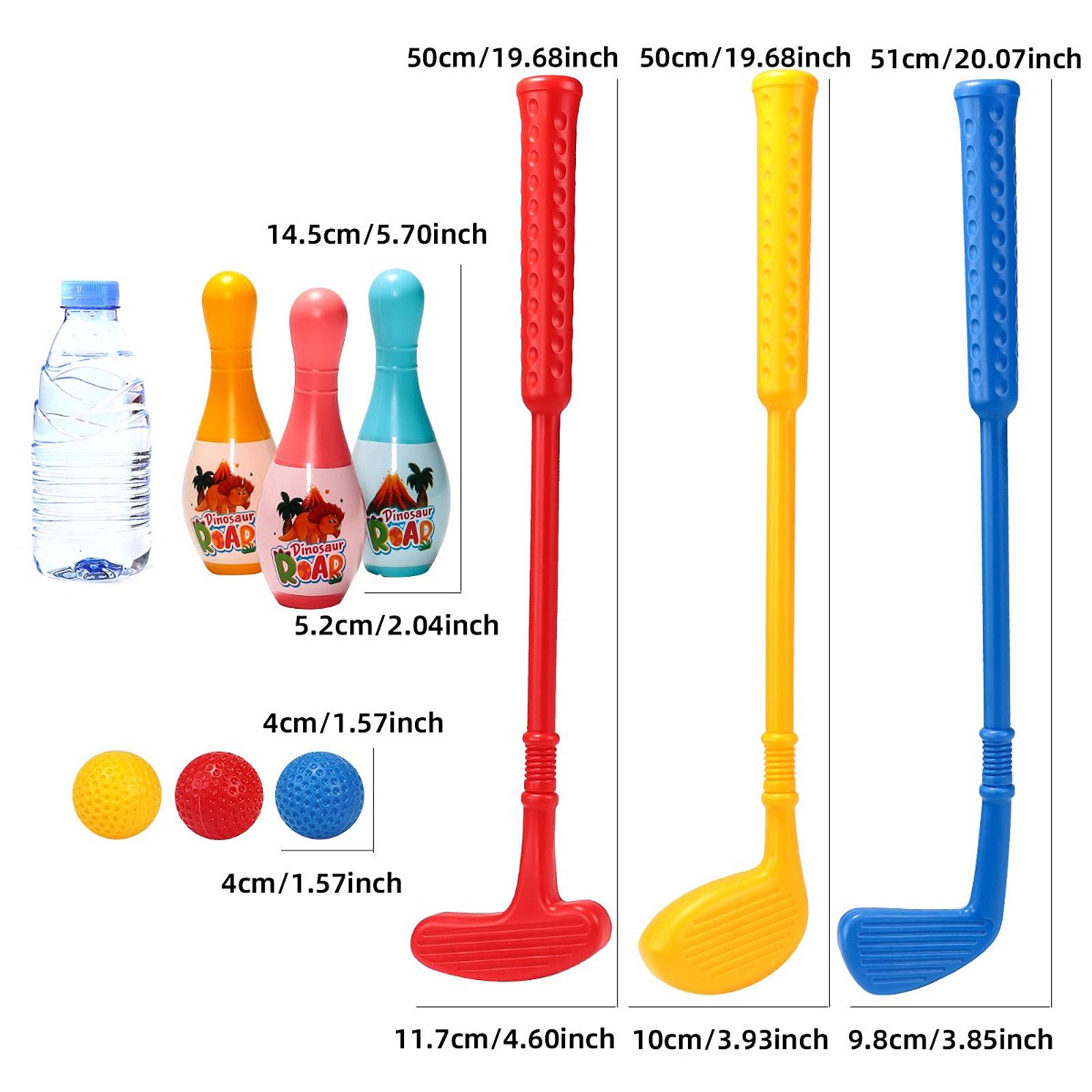 Golf-Set für Kleinkinder, einziehbarer Schläger, Kinder-Golfschläger für drinnen und draußen, Garten: Lila