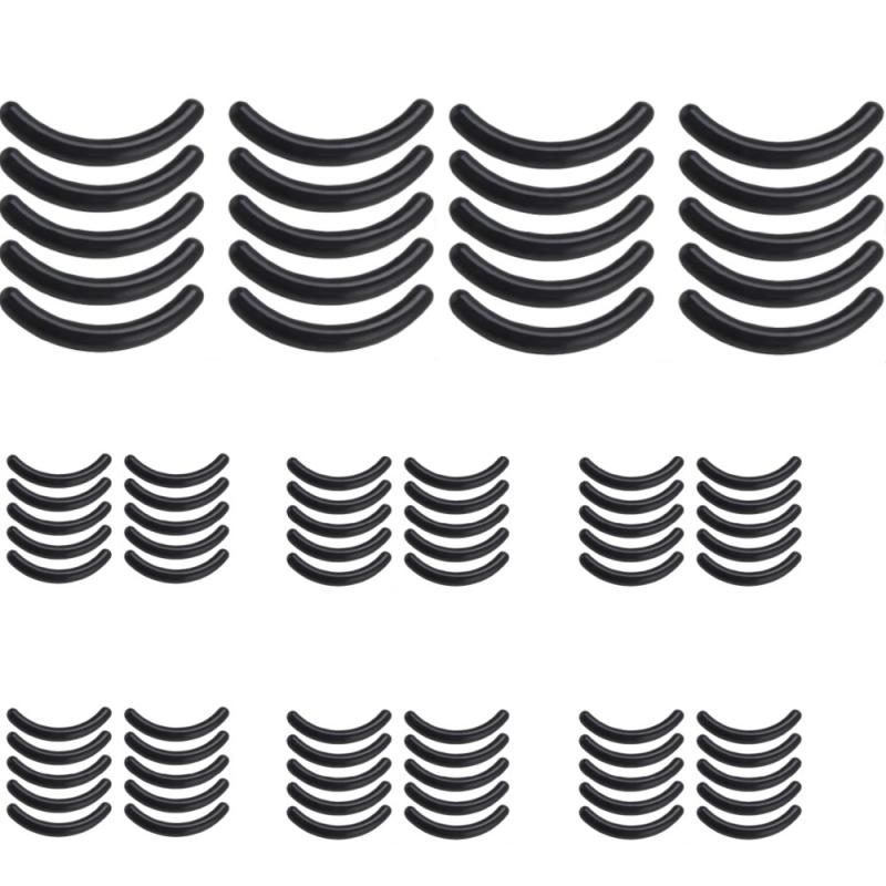 ﻿ Weibliche Wimpernzange Ersatz Pads Gummi Wimpern Klemme Hohe Elastische Clip Pads Schwarz Antibakterielle Eisstockschießen Matten ﻿ ﻿
