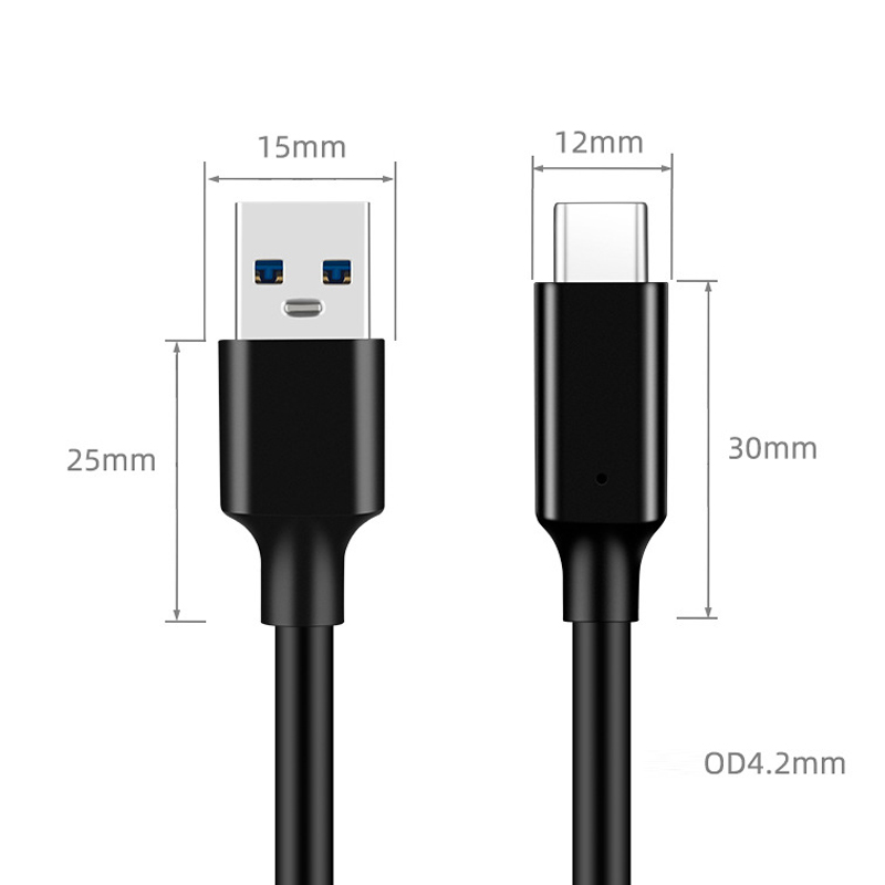 Usb 3.2 gen 2 10 gbps type c kabel usb a naar type -c 3.2 dataoverdracht usb c ssd harde schijf kabel  pd 60w 3a snellaadkabel