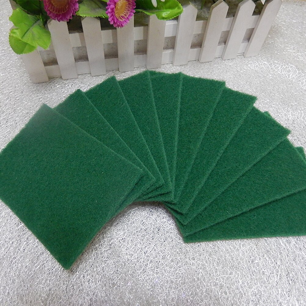 10Pcs Durable Heavy Duty Scour Pad General Purpose Scrub Sponge Scouring Pad Non-Scratch Pot Scrubber Pads Cleaning Sponge
