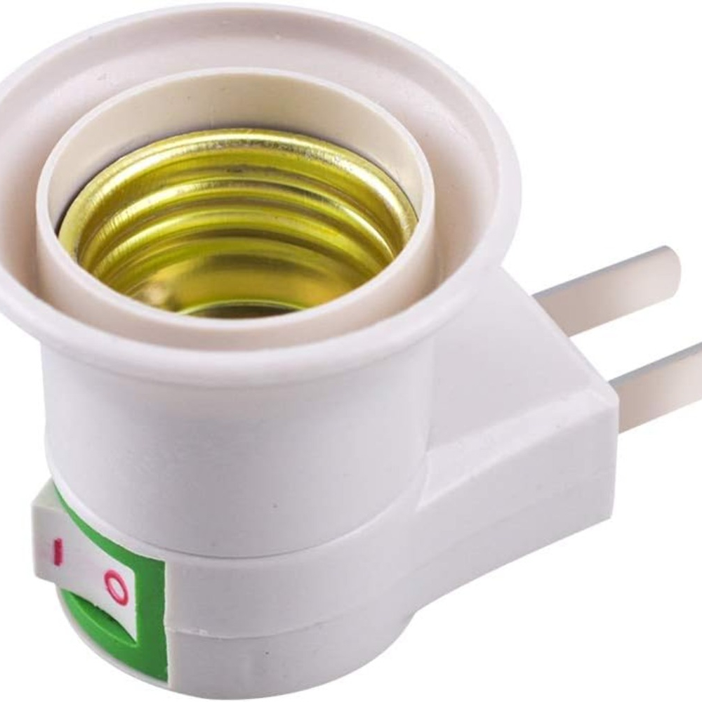 Light Socket with Switch,Light Socket Outlet Light Bulb Plug Adapter Light Bulb To Outlet Adapter Socket Extension Adapter