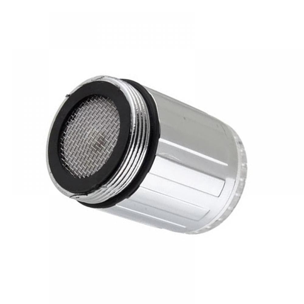 3 Kleuren Temperatuur Sensor Led Water Kraan Kraan Licht Voor Badkamer Keuken Kraan Tuiten 22Mm Draad Kranen