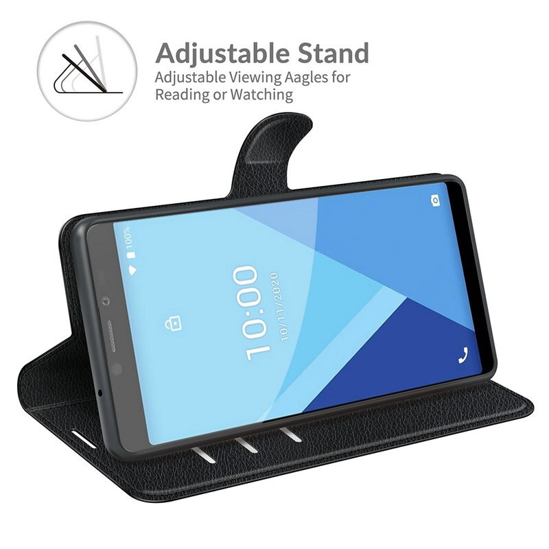 Para wiko y51 carteira caso do telefone flip capa de couro capa etui fundas