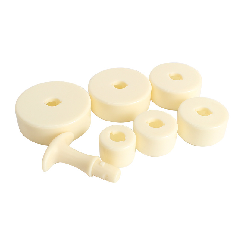 7 unids/set molde para tarta francesa-anillos de pastelería de plástico-herramientas para hornear para conchas de tarta Circular perforado Mousse círculo prensa molde de moldeo: Default Title