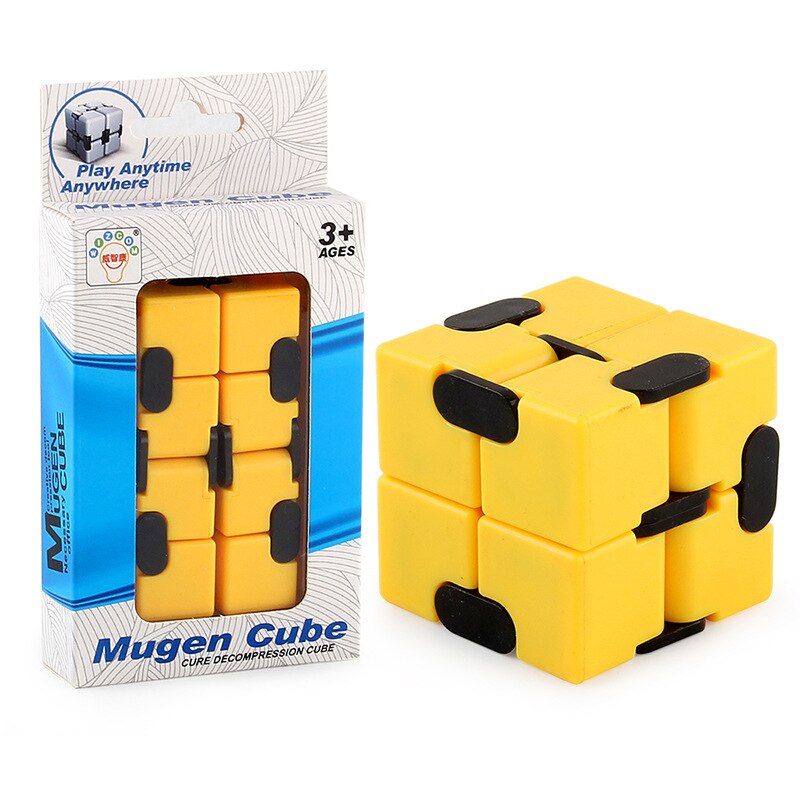 Spielzeug Finger Hand Anti-Stress-Cube Magie Platz Tragbare Vier Ecke Labyrinth Spielzeug Magie Unendliche Cube Dekompression Spielzeug