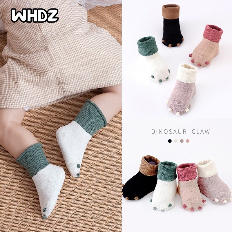 0 Tot 18 M Herfst Winter Antislip Baby Sokken Thicken Warm Pasgeborenen Zuigelingen Meisjes Fleece Sokken Leuke Jongens sokken