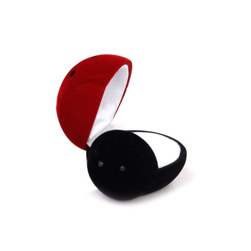 Box Shaped Ladybug For Ring Jewelry Box