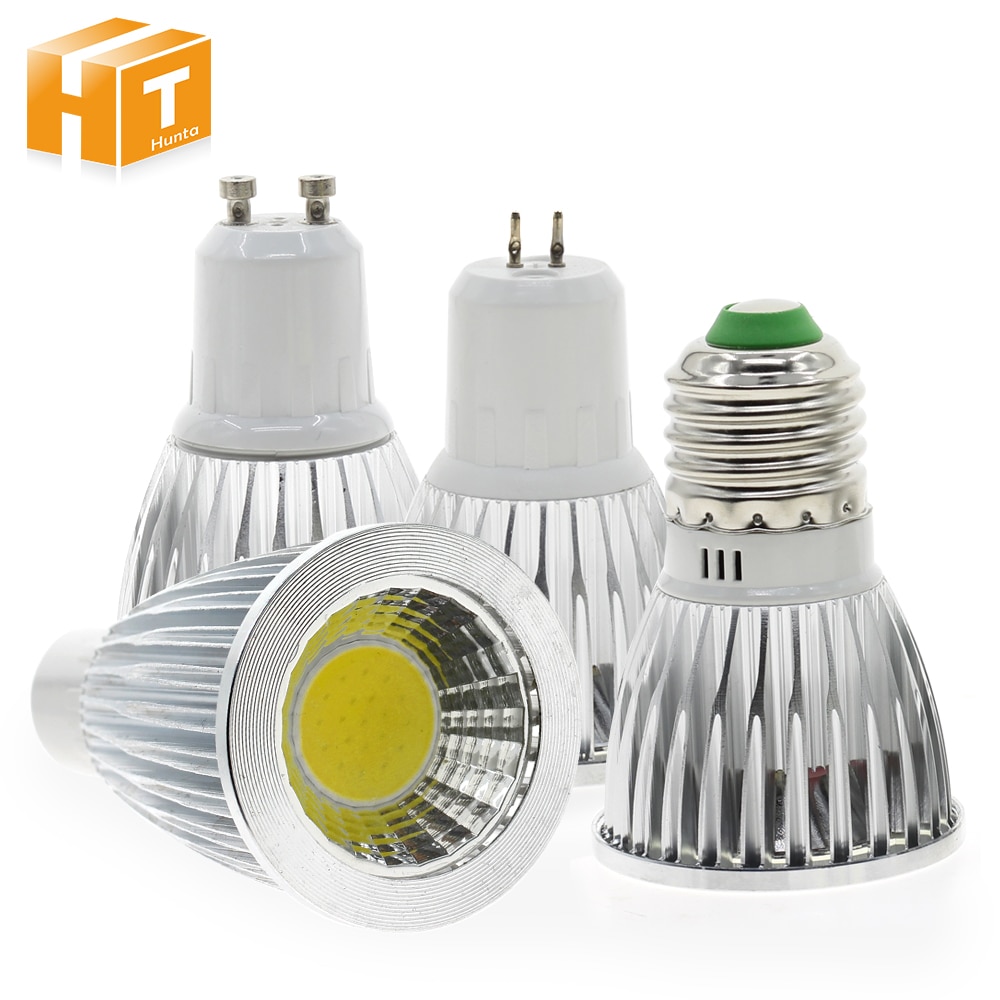 Led Spotlight E27 GU10 GU5.3 AC85-265V / MR16 12V Hoge Helderheid Cob 5W Wit/Warm Wit Verlichting lamp.