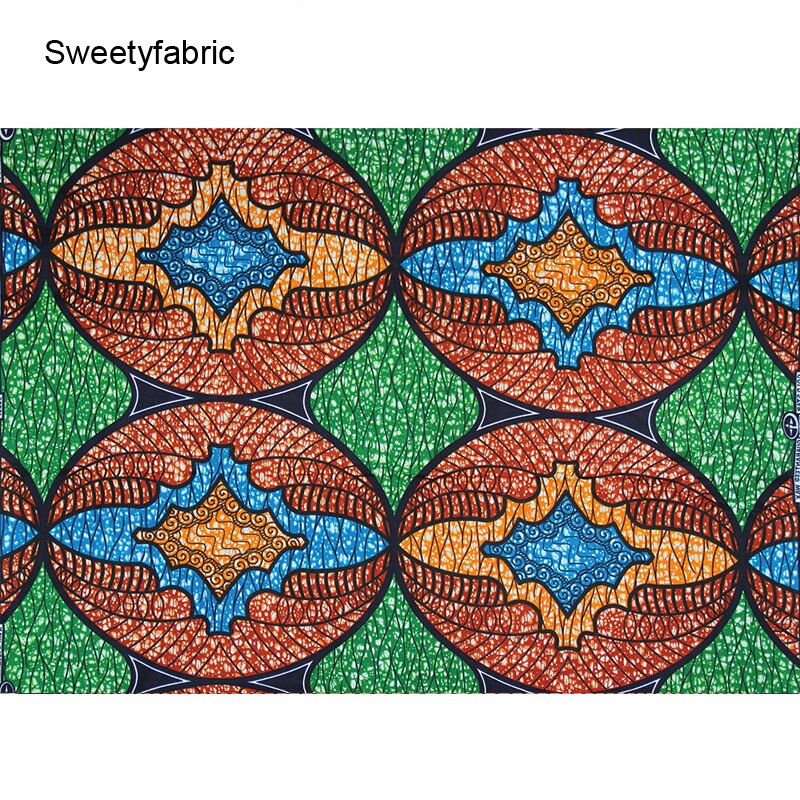 100% Katoen Ankara Afrikaanse Blok Prints Wax Stof Guraranteed Echte Batik Africain Bedrukte Stoffen Voor Jurk