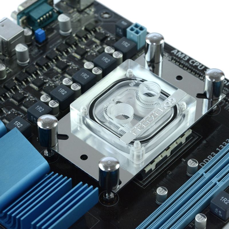 CPU Acrylic Top Water Cooling Block Sprayable Liquid Block With Channel for AMD R2JB