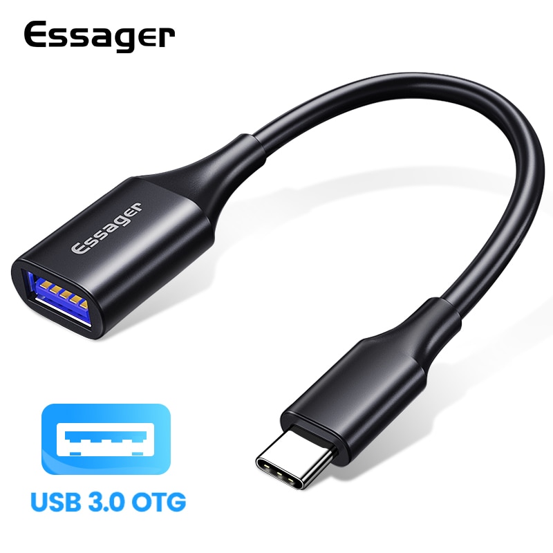 Essager USB C Per Adattatore USB OTG Cavo USB di Tipo C a USB 3.0 Adattatore Femmina Per Macbook Samsung S10 huawei Tipo-C USB-C Adattatore