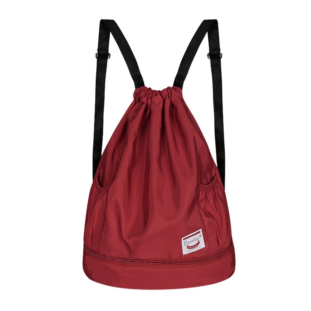 Small Drawstring Bag Sport Gym Sack Unisex Waterproof Running Cycling Hiking Outdoor Nylon Backpack Sports Bag For Men And Women