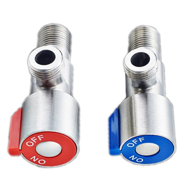 Stainless Steel Triangle Valve Stop Valve Angle Valve Kitchen Toilet Black Angle Valve And Cold Valve