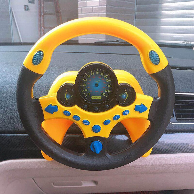 Copilot Simulated Steering Wheel Toy Children'S Educational Sounding Toy Small Steering Wheel