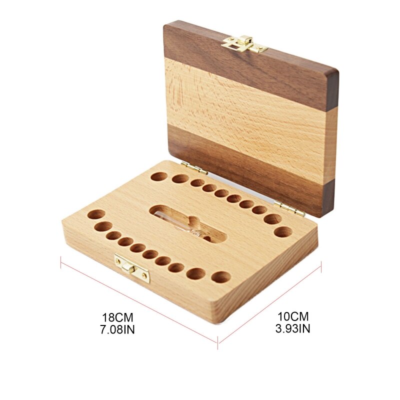B2EB Melktand Opbergdoos Houder Houten Melk Tanden Geheugen Organizer Herinnering Box Voor Kinderen Jongens Meisjes Souvenirs