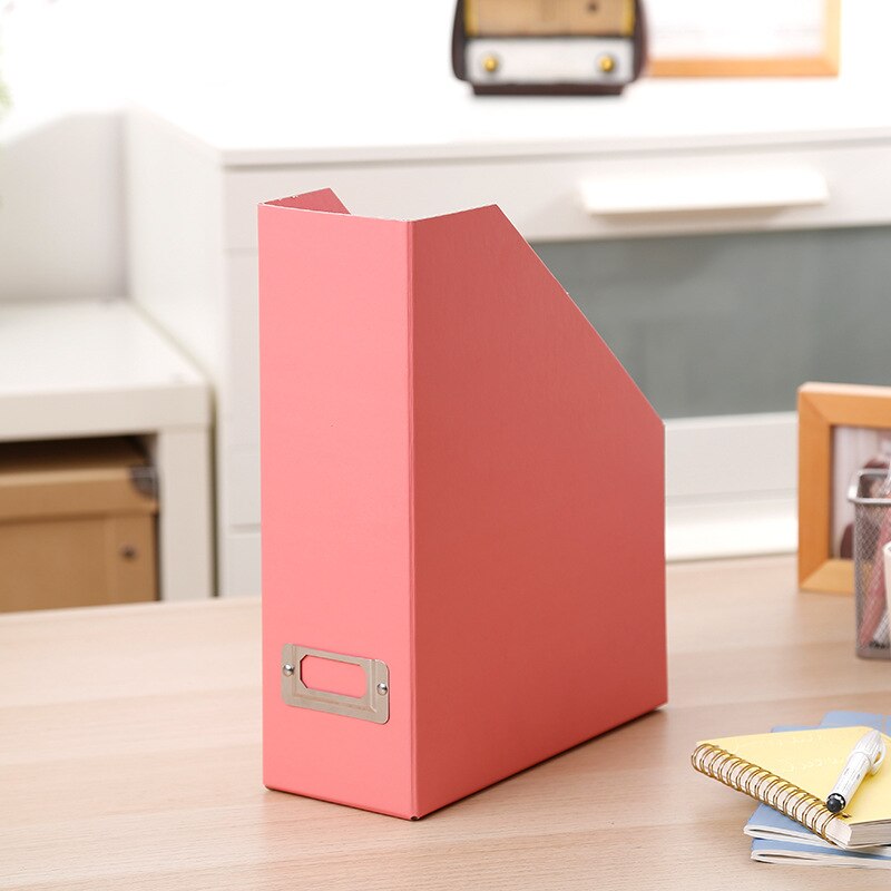 Book File Folder Stand Box Desktop Storage Box Paper Bookshelf Office Foldable: 05