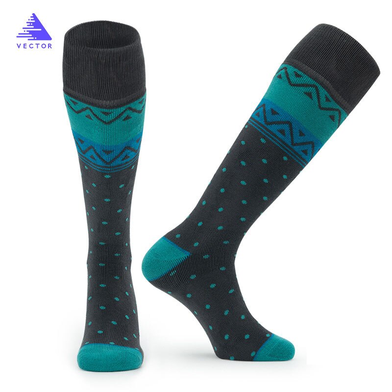 Ski Socks Thick Cotton Sports Snowboard Cycling Skiing Soccer Socks Men & Women Moisture Absorption High Elastic Socks: Color 04 / Female (35-39)