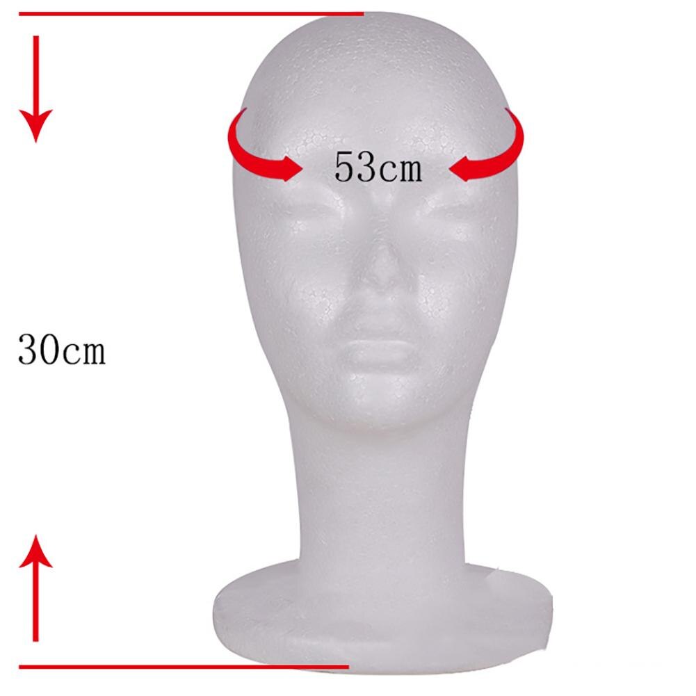 Vrouwelijke Styrofoam Foam Mannequin Mannequin Hoofd Model Hoed Glazen Display Foam Mannequin Hoofd Model Hoed Pruik Display Stand Rack