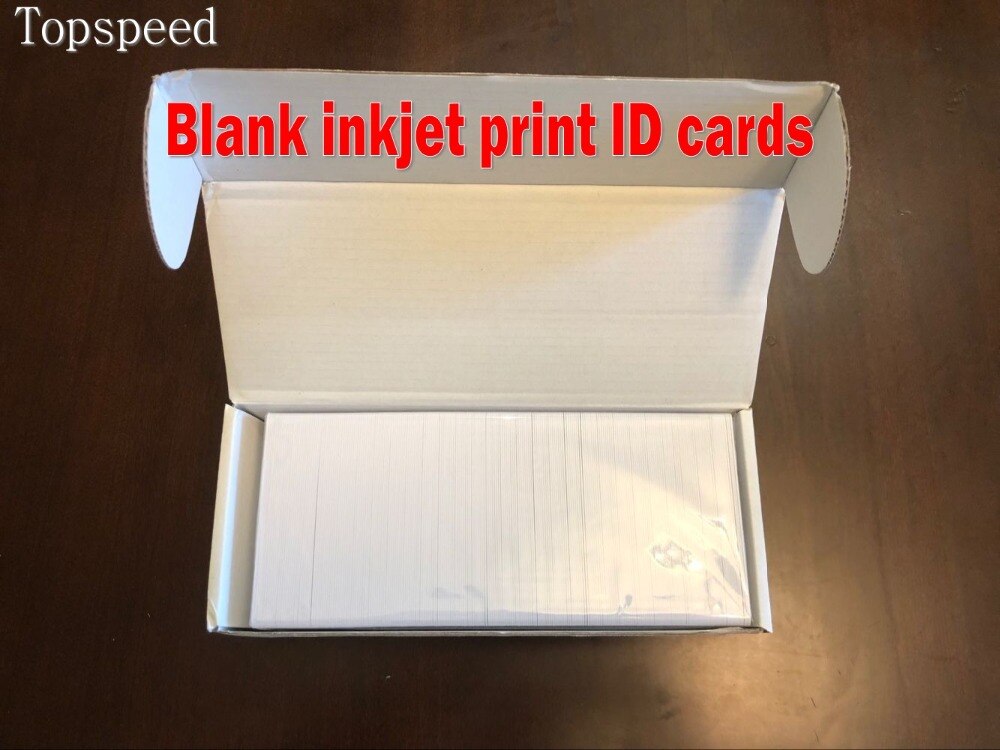Dual Doppel Seite Inkjet Druck leer Weiß 0,76mm Dünne Inkjet PVC Ich würde Karte durch Inkjet Drucker, 230 teile/los