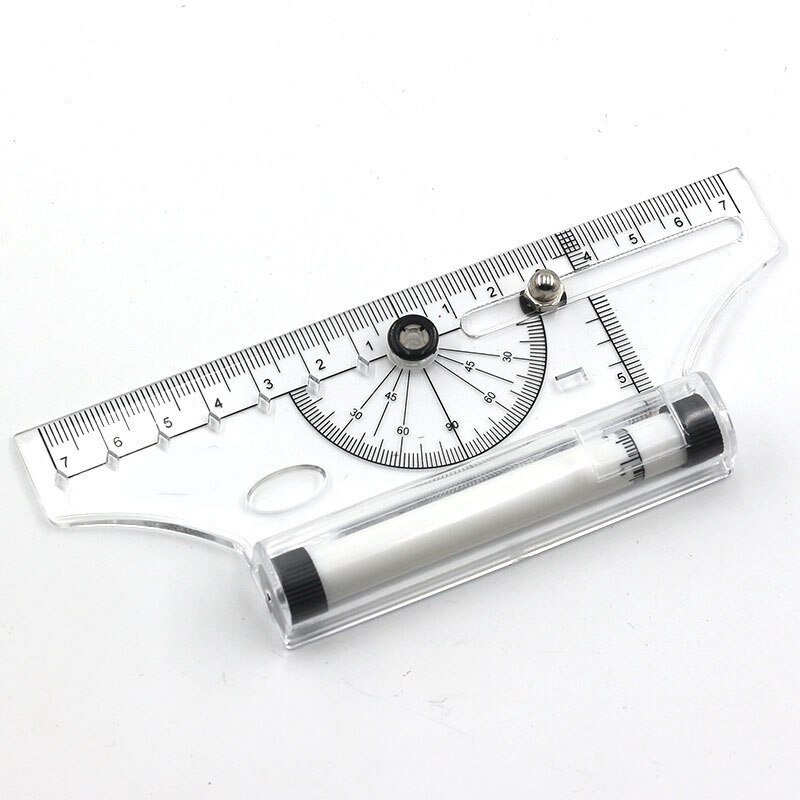 Multifunctional Drawing Ruler Portable Universal Parallel Ruler Practical Measuring Tool for School Office NIN668: Default Title