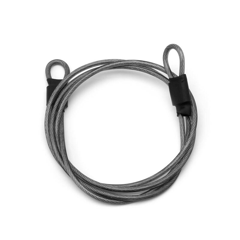 Útil candado para Cable de bicicleta de 100cm x 2mm, candado de seguridad de ciclismo, candado en U para bicicletas y Scooter de 27RD: Black