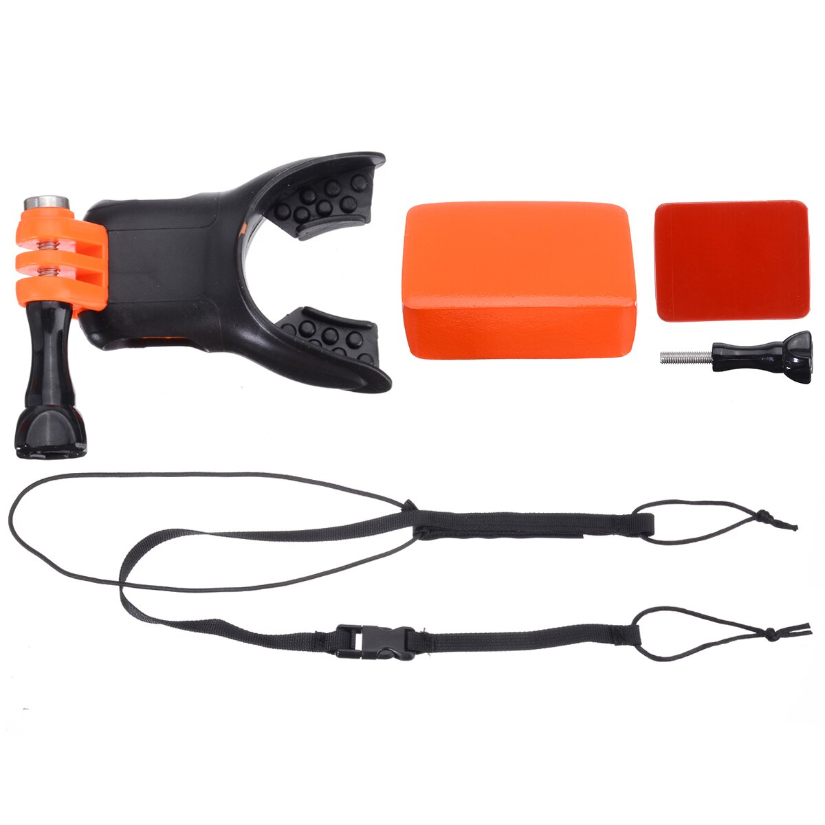 1 sæt surfing shoot surf dummy bide mund mount tænder seler holder til gopro hero 4/3+/3/2/1 kamera