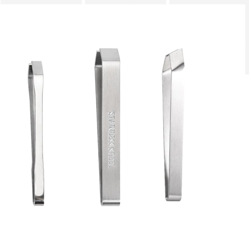 3Pcs Visgraten Pincet Rvs Platte En Slant Pincet Tang Remover Tool P7Ding: Default Title