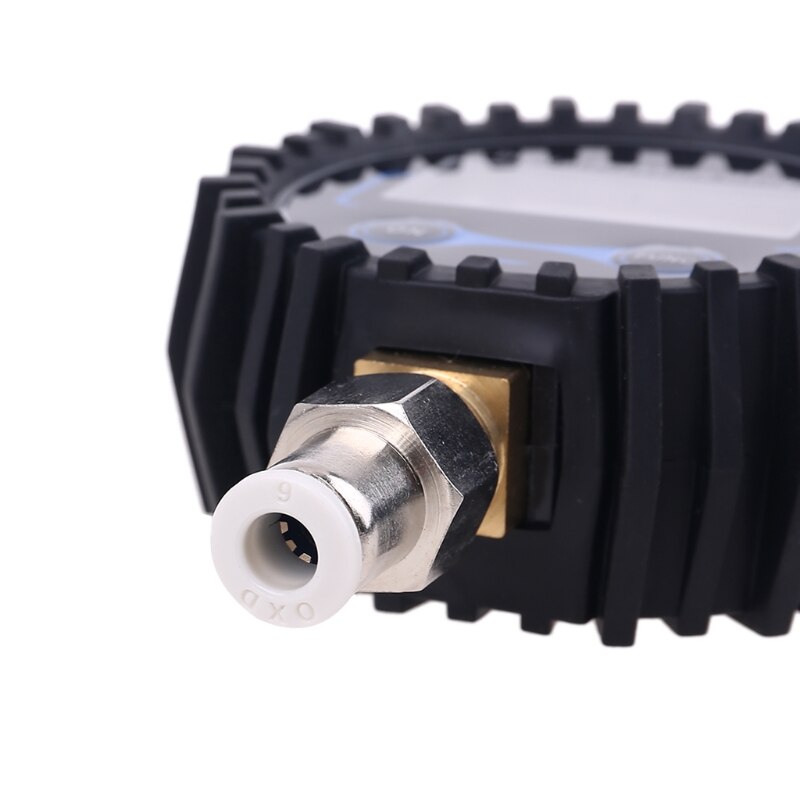 Digitale Manometer Met 6Mm Buiten Diameter Slang Rechte Plug Montage 200PSI/Bar/Kpa/Kg/cm2