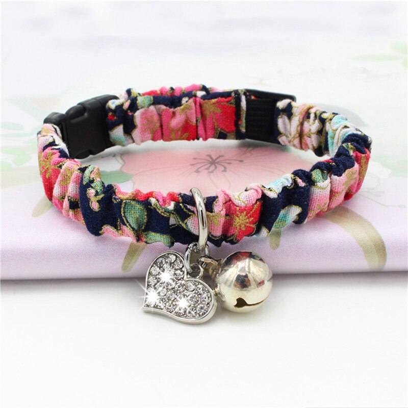 Cat Collar Adjustable Collars with Bell for Cats Handmade Bells Collars Kitten Necktie Necklace Pet Cat Accessories Products