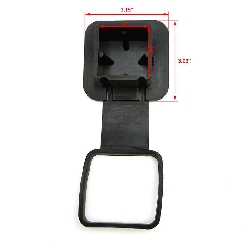 Bouchon de bouchon d'attelage de remorque de 2 pouces en caoutchouc adapté aux récepteurs de 2 pouces de classe 3 4 5 pour toyota ford jeep chevrolet nissan dodge ram por